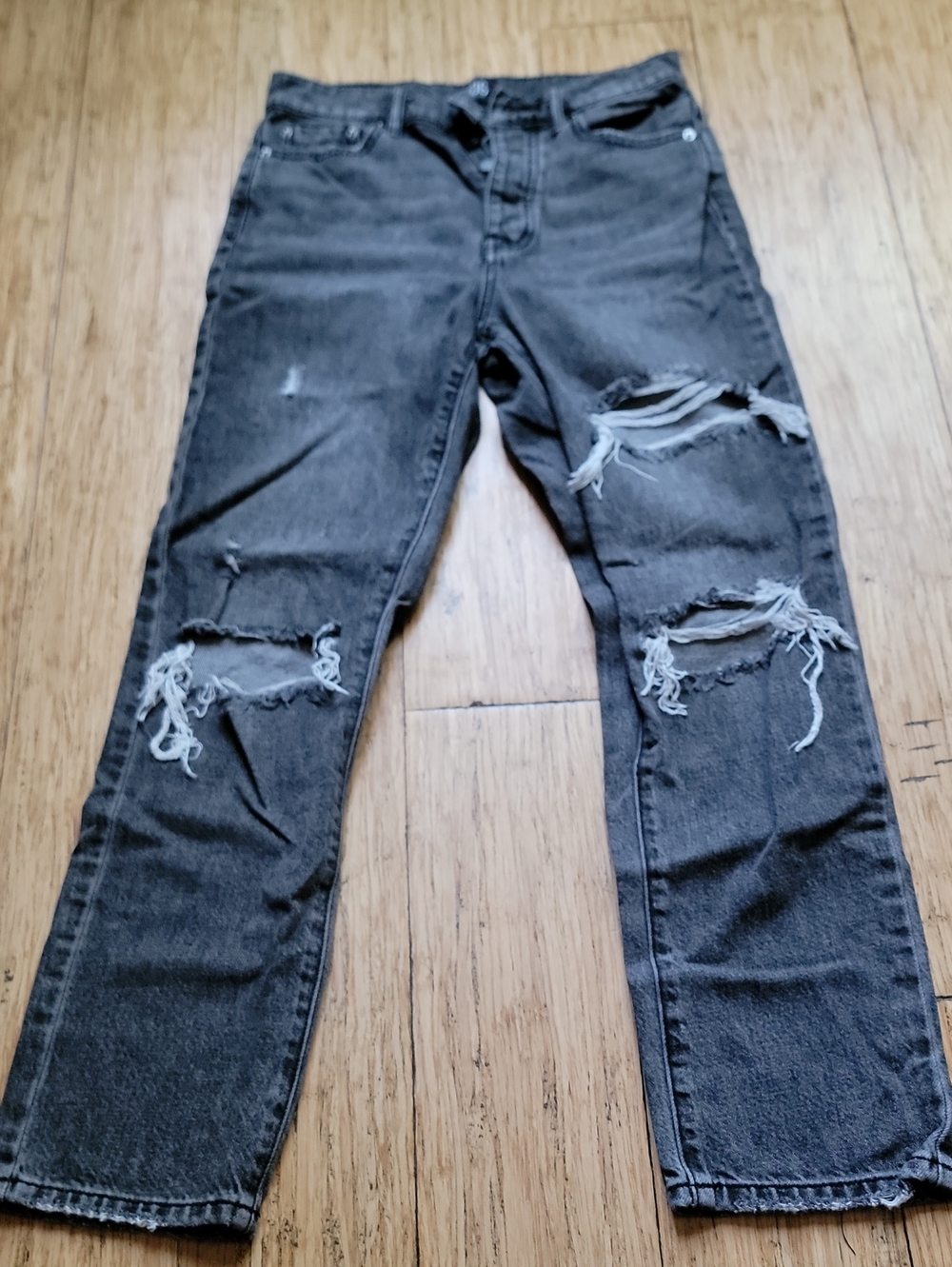BDG WOMENS  Distressed Black Jeans - Slim Fit